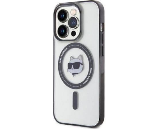 Karl Lagerfeld IML Choupette`s Head MagSafe Back Case Aizsargapvalks Priekš Apple iPhone 15 Pro Max