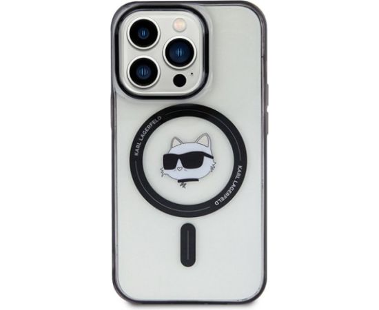 Karl Lagerfeld IML Choupette`s Head MagSafe Back Case Aizsargapvalks Priekš Apple iPhone 15 Pro Max