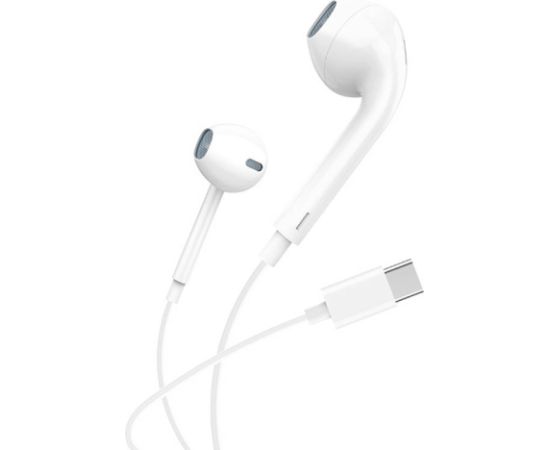 In-ear headphones, wired Foneng T15, USB-C, 1.2m (white)