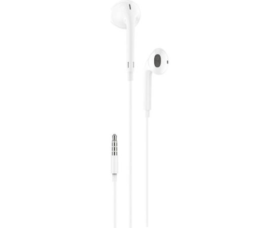 In-ear headphones, wired Foneng T34, mini jack 3.5mm, remote control (white)