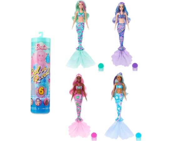 Lalka Barbie Mattel Color Reveal Lalka Seria Morskie syrenki Asortyment (HRK12)