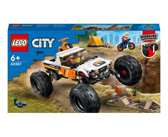 LEGO City Przygody samochodem terenowym z napędem 4x4 4szt. (60387)