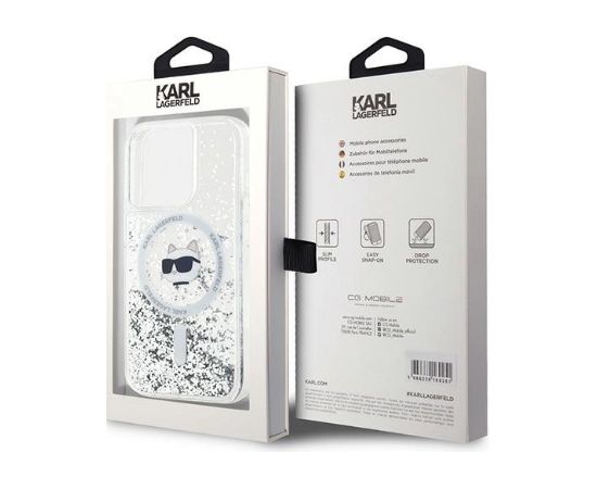 Karl Lagerfeld KLHMP15LLGCHSGH Aizmugurējais Apvalks Priekš Apple iPhone 15 Pro