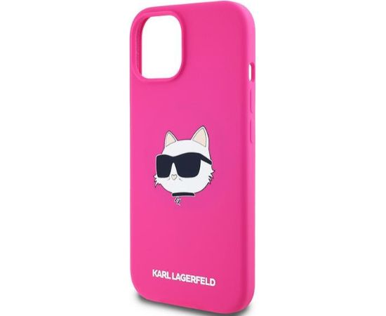 Karl Lagerfeld KLHMP15SSCHPPLF Aizmugurējais Apvalks Priekš Apple iPhone 15 / 14 / 13