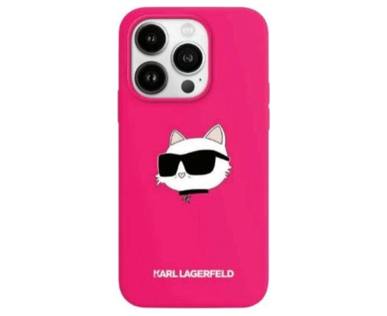 Karl Lagerfeld KLHMP15LSCHPPLF Aizmugurējais Apvalks Priekš Apple iPhone 15 Pro