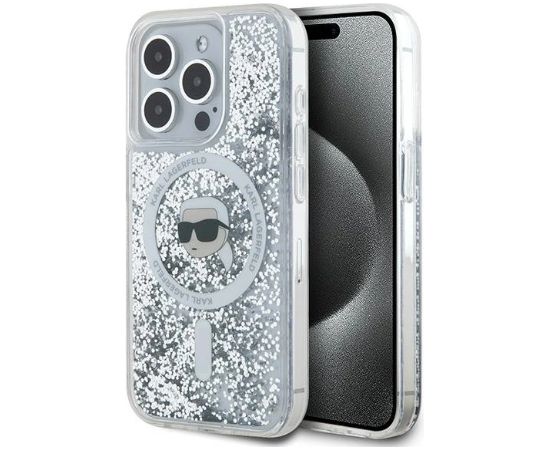 Karl Lagerfeld KLHMP15LLGKISGH Aizmugurējais Apvalks Priekš Apple iPhone 15 Pro