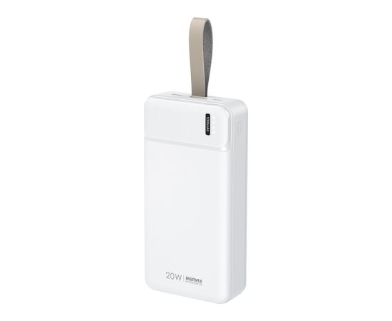 REMAX Power Bank 30000mAh RPP-289 Pure - USB + C tipa - PD 20W QC 18W, balts