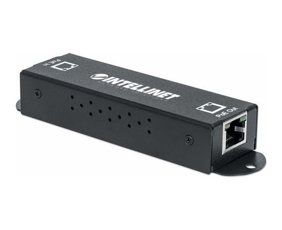 Intellinet Gigabit High-Power PoE+ Extender Repeater, IEEE 802.3at/af Power over Ethernet (PoE+/PoE), metal