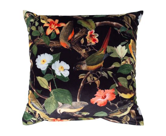 Pillow HOLLY 45x45cm, birds and flowers