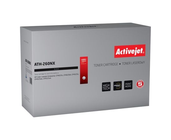 Activejet ATH-260NX toner (replacement for HP CE260X; Supreme; 17000 pages; black)
