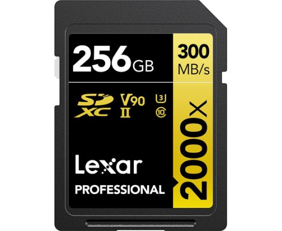 Lexar Professional 2000x SDXC 256GB Class 10 UHS-II/U3 V90