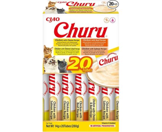 INABA Churu Variety box Chicken and beef - cat treats - 20 x 14g