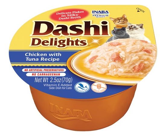 INABA Dashi Delights chicken tuna bouillon - cat treat - 70g