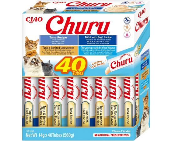 INABA Churu Variety box Tuna - cat treats - 40 x 14g