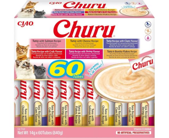 INABA Churu Variety box Tuna - cat treats - 60 x 14g