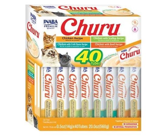 INABA Churu Variety box Chicken - cat treats - 40 x 14g