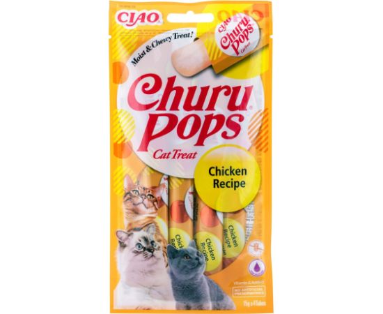 INABA Churu Pops Chicken - cat treats - 4x15 g