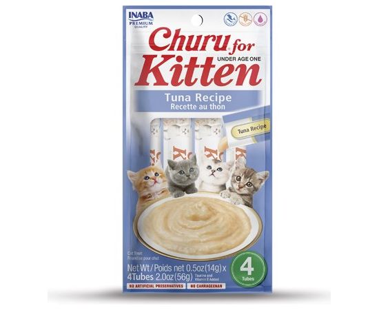 INABA Churu Kitten Tuna - cat treat - 4x14 g