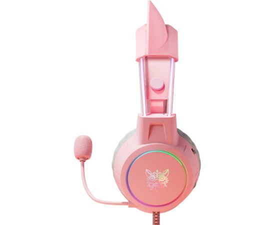 Gaming headphones ONIKUMA X15Pro Pink Cat's Ears