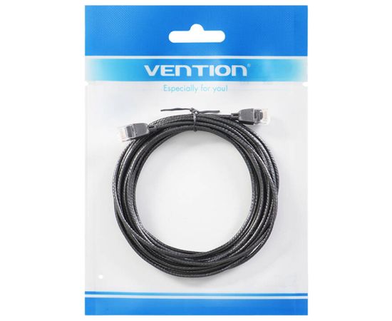 Network Cable UTP CAT6A Vention IBIBF RJ45 Ethernet 10Gbps 1m Black Slim Type