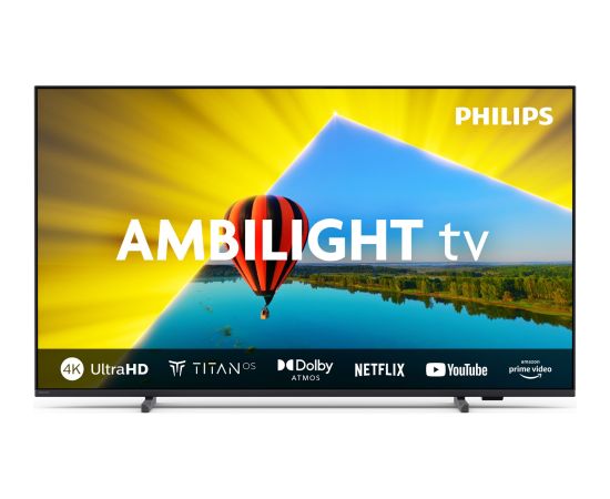 Philips 65PUS8079/12 TV 165.1 cm (65") 4K Ultra HD Smart TV Wi-Fi Black 350 cd/m²