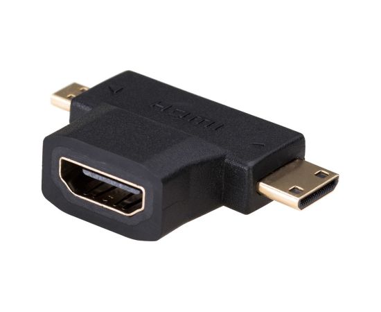 Akyga AK-AD-23 cable gender changer HDMI miniHDMI / microHDMI Black