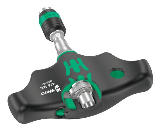 Wera Kraftform Kompakt 400 RA SHK Set 1, with ratchet function, bit set (black/green, 1/4, 19 pieces)