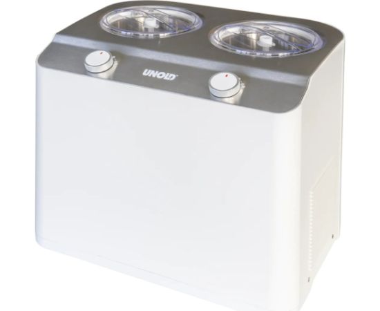 Unold ice cream maker Doppio bianco (white, 2x 1.2 liters)