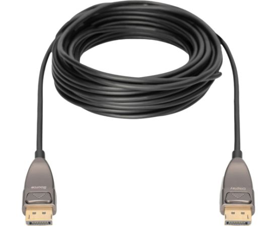 Digitus DisplayPort AOC Hybrid Fiber Optic Cable, UHD 8K (black, 30 meters)