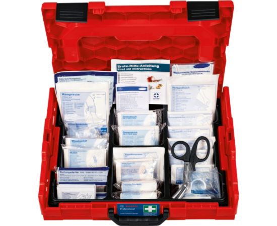 Bosch DIN-compliant first aid kit, in L-BOXX 102, first aid (red)