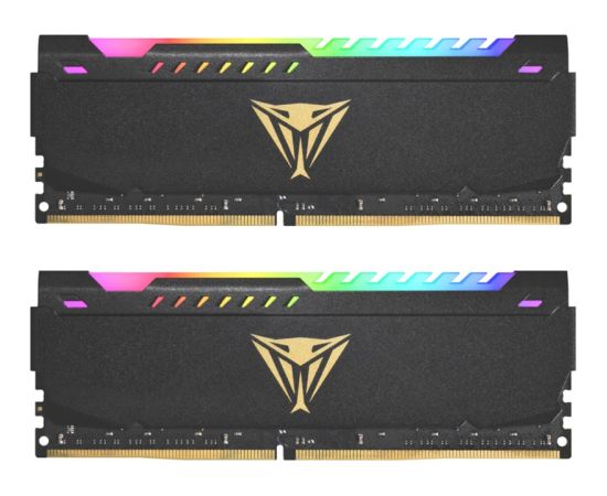 Patriot DDR4 - 16GB - 4133 - CL - 19 (2x 8 GB) dual kit, RAM (black, PVSR416G413C9K, Viper Steel RGB, INTEL XMP)