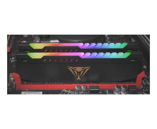 Patriot DDR4 - 16GB - 4133 - CL - 19 (2x 8 GB) dual kit, RAM (black, PVSR416G413C9K, Viper Steel RGB, INTEL XMP)