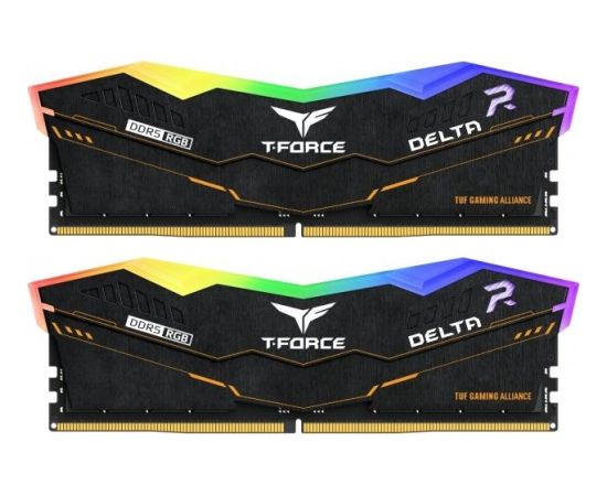 Team Group DDR5 32GB - 6400 - CL - 40 - Dual-Kit - DIMM - FF5D532G6400HC40BDC01, Delta TUF RGB, XMP, black