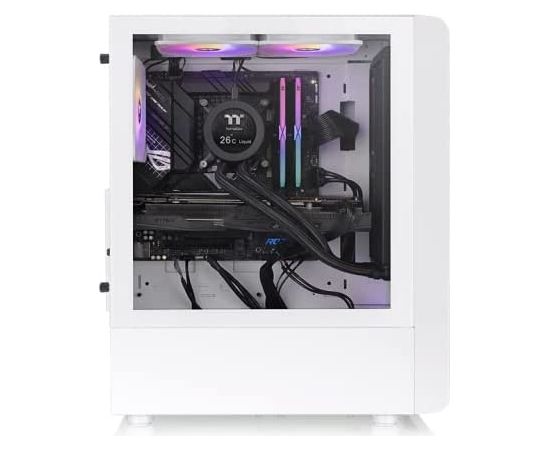 Thermaltake S200 TG ARGB Snow, tower case (white, tempered glass)