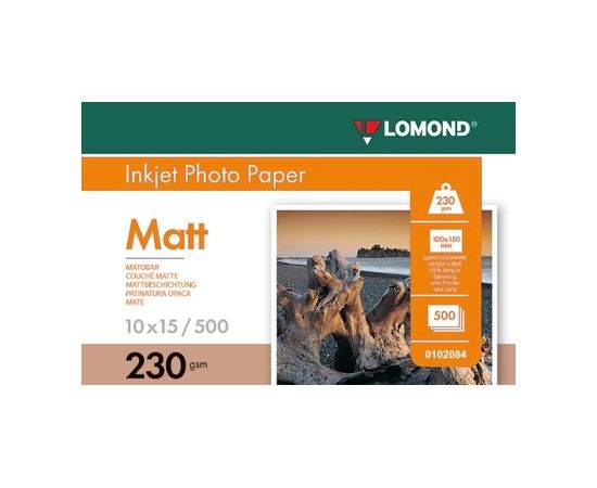 Lomond Photo Inkjet Paper Matte 230 g/m2 10x15, 500 sheets