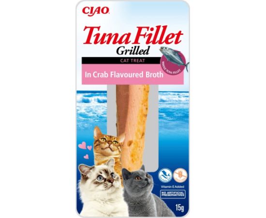 INABA Grilled Tuna in Crab flavoured broth - cat treats - 15 g