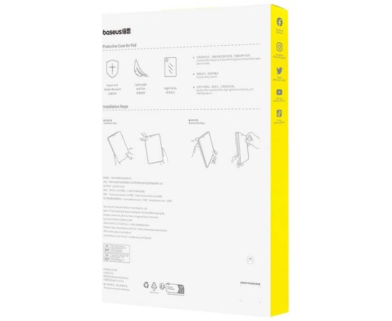 Etui ochronne baseus Simple Pad Air4/Air5 10.9"/Pad Pro(2021/2022) 11" (przeźroczyste)