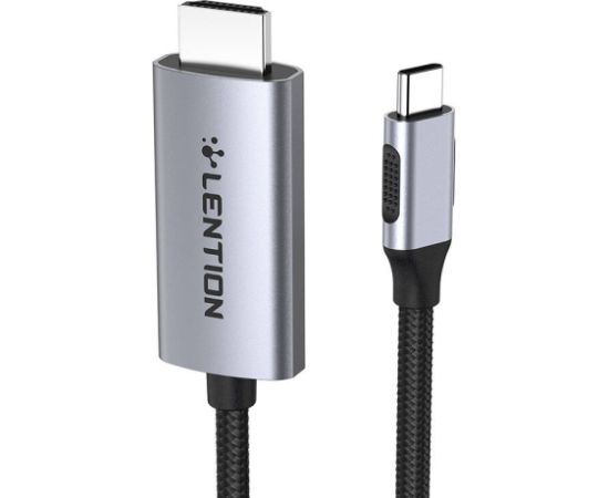 Lention CU707 USB-C to HDMI 2.0 cable, 4K60Hz, 1Gbps, 3m (gray)