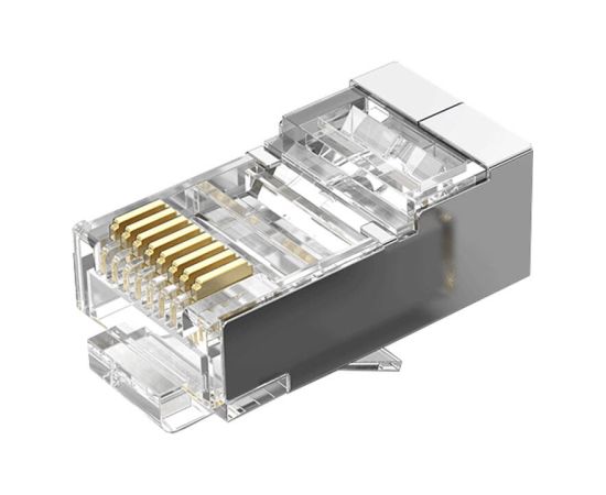 Modular RJ45 CAT.5E FTP Connector Vention IDAR0-10 Transparent 10 pcs.