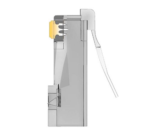 Modular RJ45 CAT.5E FTP Connector Vention IDAR0-10 Transparent 10 pcs.