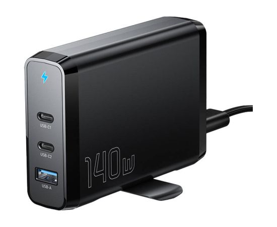 Desktop Charger 2xUSB-C 1xUSB-A 140W Essager GaN (black)