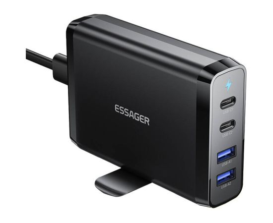 Desktop Charger 2xUSB-C 2xUSB-A 100W Essager GaN (black)