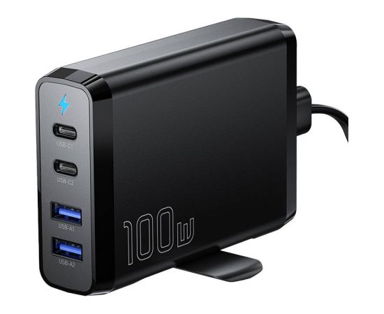 Desktop Charger 2xUSB-C 2xUSB-A 100W Essager GaN (black)