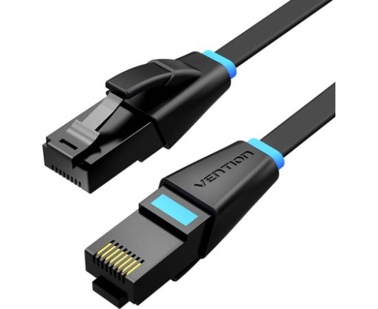 Flat Network Cable UTP CAT6 Vention IBJBS RJ45 Ethernet 1000Mbps 25m Black