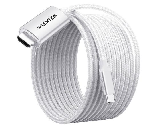 Lention CU707 USB-C to HDMI 2.0 cable,  4K60Hz, 1Gbps, 3m (silver)