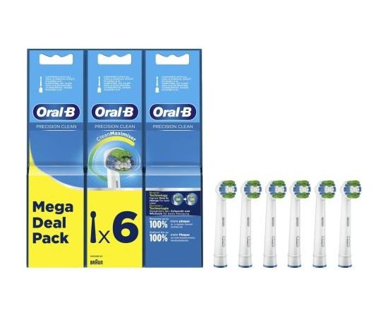 Oral-B EB20-6 Сменная Hасадка для Электрической Зубной Щетки 6шт