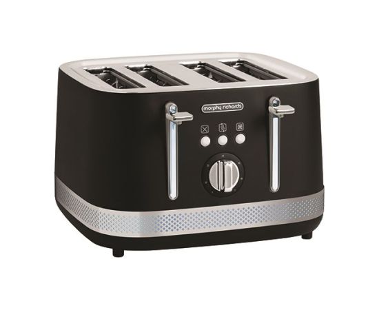 Morphy Richards Illumination black 4 slice toaster