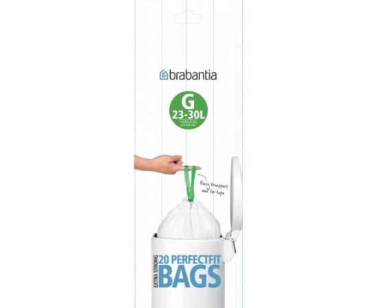 BRABANTIA atkritumu tvertņu maisiņi, 23-30 l, (G) (20 gab) - 246265