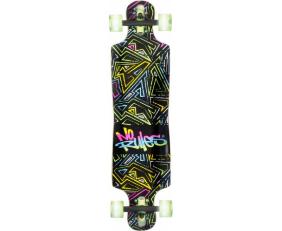 No Rules D3 Longboard NEON skrituļdēlis, ABEC 7 ar gaismiņām - AU 361