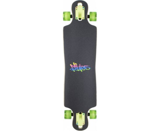 No Rules D3 Longboard NEON skrituļdēlis, ABEC 7 ar gaismiņām - AU 361